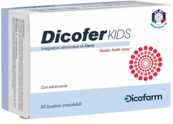 DICOFER KIDS 20 BUSTINE OROSOLUBILI - Farmacia Del Monaco