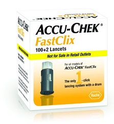 LANCETTE PUNGIDITO ACCU-CHEK FASTCLIX 100 + 2 PEZZI - Farmacia Del Monaco
