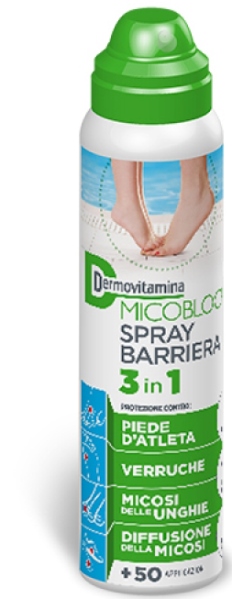 DERMOVITAMINA MICOBLOCK SPRAY BARRIERA 3 IN 1 PIEDE D'ATLETA 100 ML - Farmacia Del Monaco