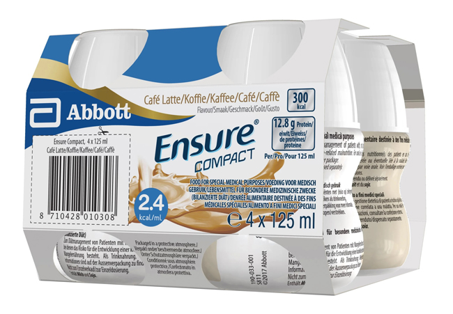 ENSURE COMPACT CAFFE 4 BOTTIGLIE DA 125 ML - Farmacia Del Monaco