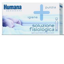 HUMANA SOLUZIONE FISIOLOGICA MONODOSE, 20 FLACONCINI DA 5ML - Farmacia Del Monaco