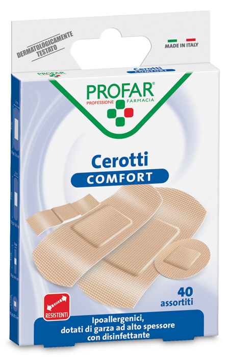 CEROTTO COMFORT ASSORTITI 40 PEZZI PROFAR - Farmacia Del Monaco