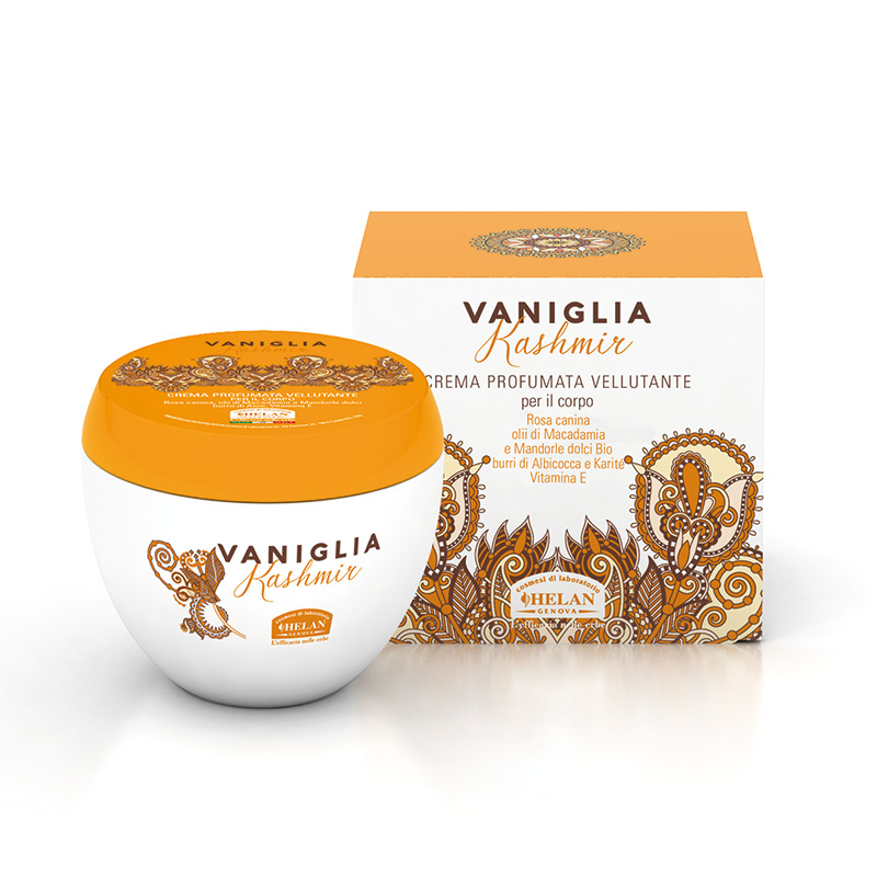 VANIGLIA KASHMIR CREMA PROFUMATA VELLUTANTE PER IL CORPO 200 ML - Farmacia Del Monaco