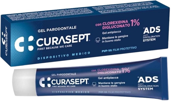 CURASEPT ADS GEL PARODONTALE CLOREXIDINA DIGLUCONATO 1% 30 ML - Farmacia Del Monaco