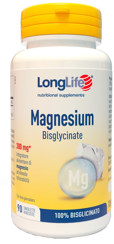 LONGLIFE MAGNESIUM BISGLYCINATE 90 TAVOLETTE - Farmacia Del Monaco