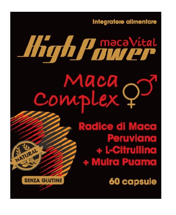MACA VITAL HIGH POWER COMPLEX 60 CAPSULE - Farmacia Del Monaco
