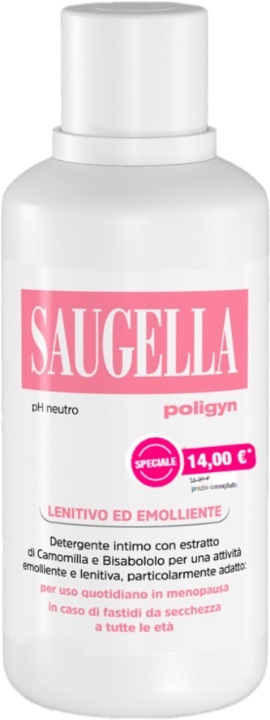 SAUGELLA POLIGYN PH NEUTRO LENITIVO ED EMOLLIENTE 500 ML TAGLIO PREZZO - Farmacia Del Monaco