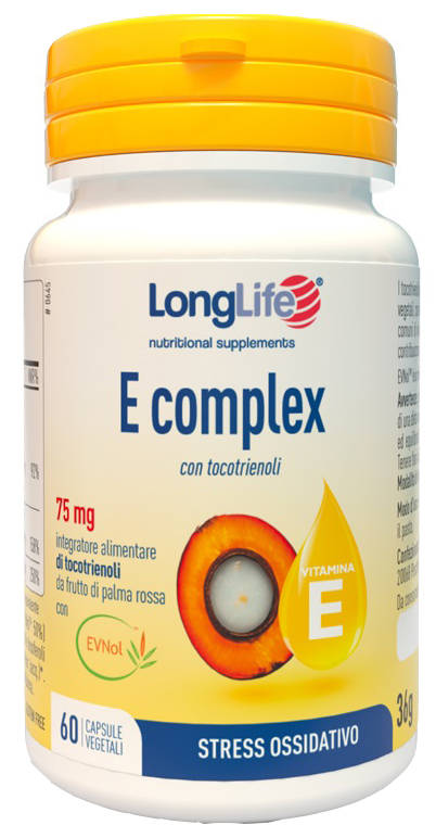 LONGLIFE E COMPLEX 60 CAPSULE VEGETALI - Farmacia Del Monaco