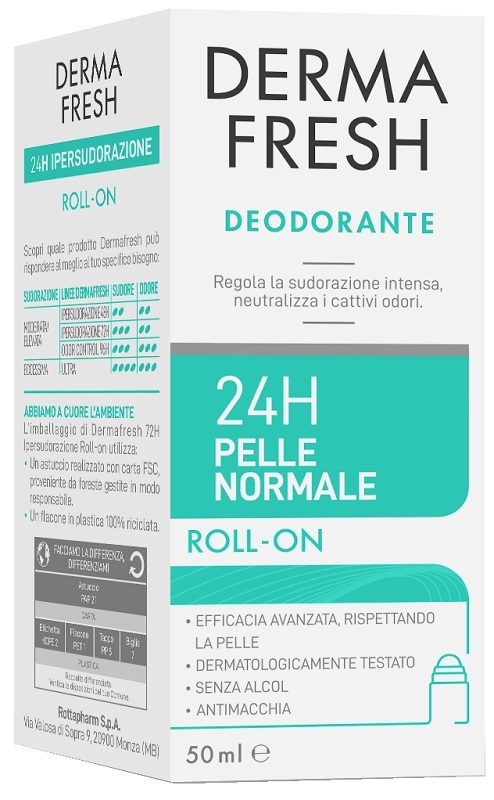 DERMAFRESH 24H PELLE NORMALE ROLL ON 50 ML - Farmacia Del Monaco