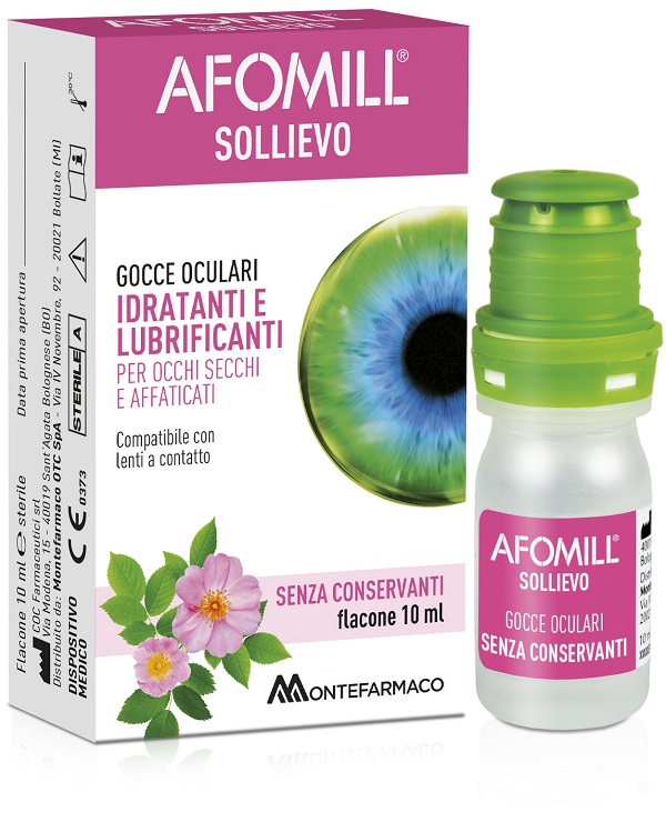 AFOMILL SOLLIEVO GOCCE OCULARI SOLLIEVO OCCHI 10 ML - Farmacia Del Monaco