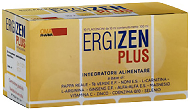 ERGIZEN PLUS INTEGRATORE ENERGIZZANTE 10 FLACONCINI DA 10 ML - Farmacia Del Monaco