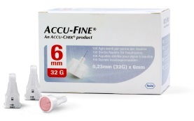 AGO PER PENNA DA INSULINA ACCU-FINE PEN NEEDLE ACCU-CHEK GAUGE 32 X 6MM 100 PEZZI - Farmacia Del Monaco