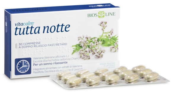 VITACALM TUTTA NOTTE FAST/RETARD 30 COMPRESSE - Farmacia Del Monaco