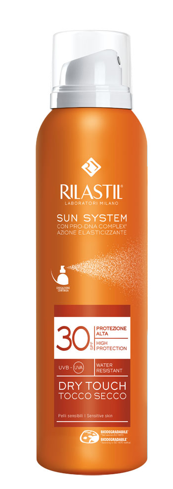 RILASTIL SUN SYSTEM DRY TOUCH SPF 30 200 ML - Farmacia Del Monaco