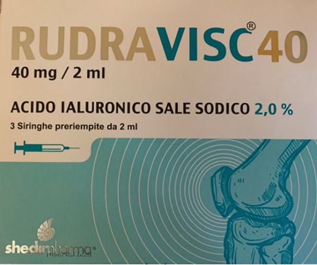 SIRINGA INTRA-ARTICOLARE RUDRAVISC 40 HC ACIDO IALURONICO SALE SODICO 40 MG 2 ML 3 PEZZI - Farmacia Del Monaco