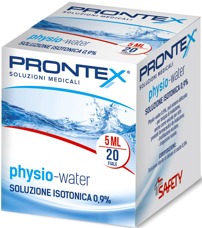 SOLUZIONE FISIOLOGICA PRONTEX PHYSIO ISOTONIC 20 FIALE DA 5 ML - Farmacia Del Monaco