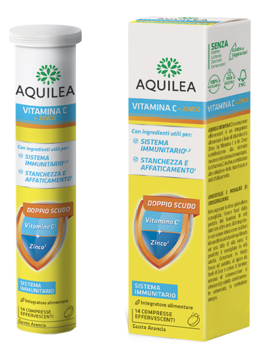 AQUILEA VITAMINA C 14 COMPRESSE EFFERVESCENTI - Farmacia Del Monaco