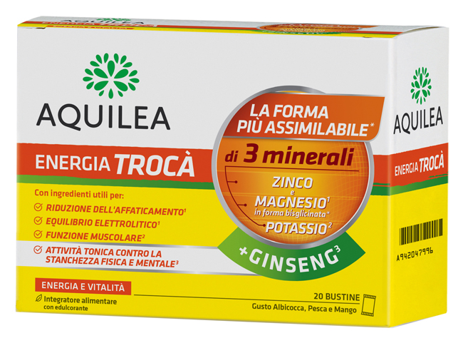 AQUILEA ENERGIA TROCA'+GINSENG 20 BUSTINE - Farmacia Del Monaco