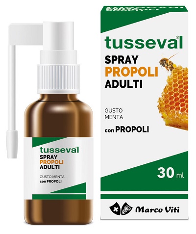 TUSSEVAL GOLA PROPOLI SPRAY PER ADULTI 30 ML - Farmacia Del Monaco
