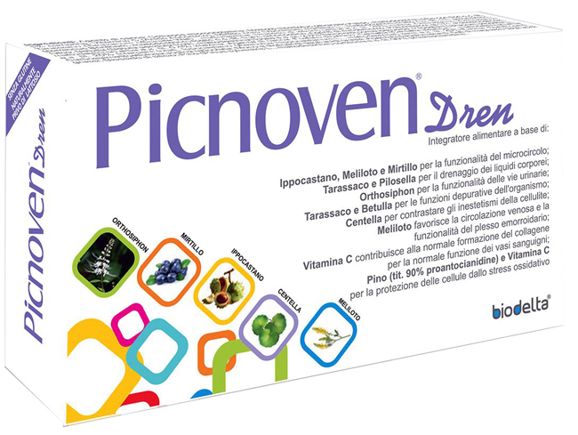 PICNOVEN DREN 100 COMPRESSE 62 G - Farmacia Del Monaco
