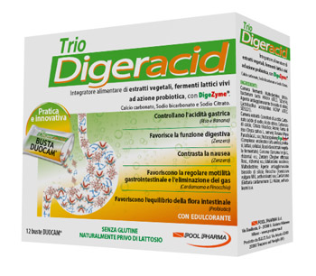 TRIO DIGERACID 12 BUSTINE - Farmacia Del Monaco