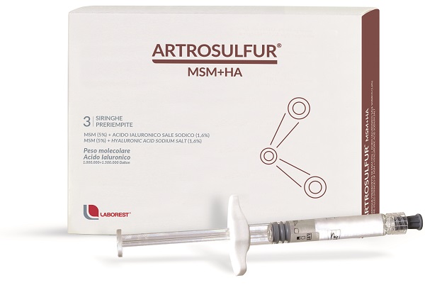 ARTROSULFUR MSM+HA SIRINGHE PRERIEMPITE INTRA-ARTICOLARI ACIDO IALURONICO 2 ML - Farmacia Del Monaco