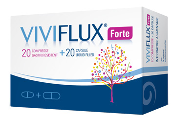 VIVIFLUX FORTE 20 COMPRESSE GASTRORESISTENTI + 20 CAPSULE LIQUID FILLER - Farmacia Del Monaco