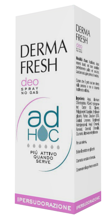 DERMAFRESH DEO SPRAY NO GAS AD HOC IPERSUDORAZIONE DEODORANTE 100 ML - Farmacia Del Monaco