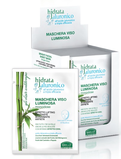 HJDRATA JALURONICO MASCHERA VISO LUMINOSA MONODOSE 15 ML - Farmacia Del Monaco