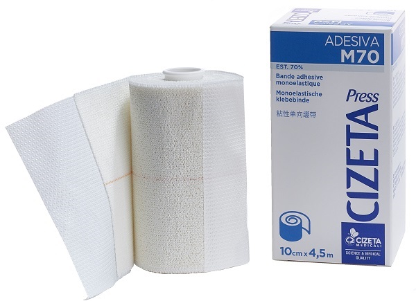 CIZETA PRESS ADESIVA M70 BENDA MONOELASTICA EST 70 M 4,5X10 CM - Farmacia Del Monaco