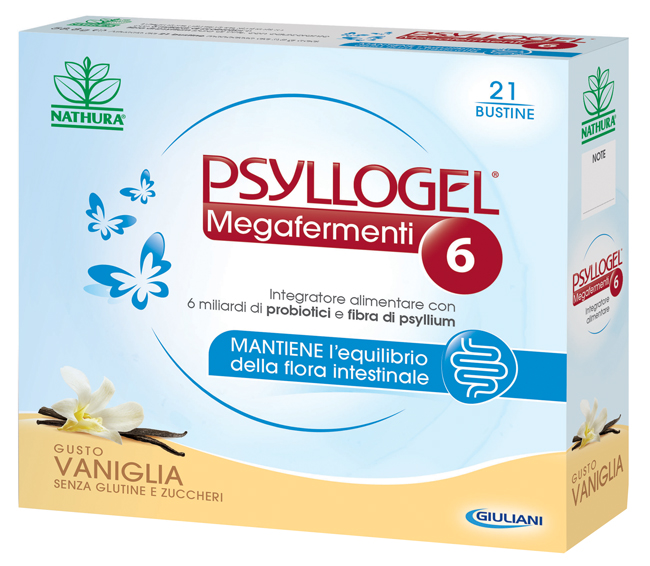 PSYLLOGEL MEGAFERMENTI 6 VANIGLIA 21 BUSTINE - Farmacia Del Monaco