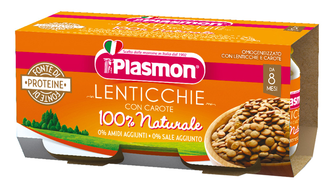 PLASMON OMOGENEIZZATO LENTICCHIE 2 X 80 G - Farmacia Del Monaco
