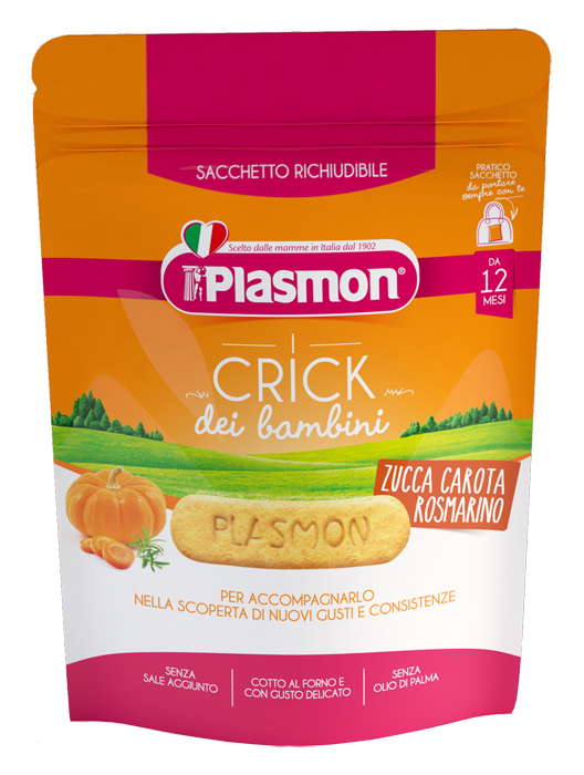 PLASMON CRICK ZUCCA/CARORA/ROSMARINO 100 G - Farmacia Del Monaco