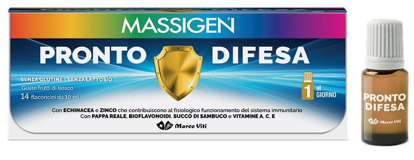 MASSIGEN PRONTO DIFESA 14 FLACONI X 10 ML - Farmacia Del Monaco