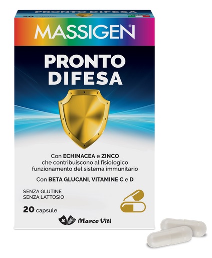MASSIGEN PRONTO DIFESA 20 CAPSULE - Farmacia Del Monaco