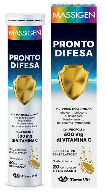 MASSIGEN PRONTO DIFESA 20 COMPRESSE EFFERVESCENTI - Farmacia Del Monaco
