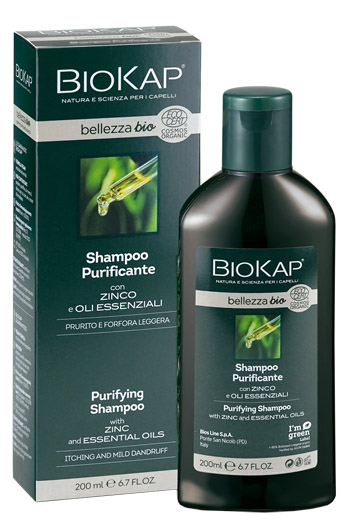 BIOKAP BELLEZZA BIO SHAMPOO PURIFICANTE COSMOS ECOCERT 200 ML BIOSLINE - Farmacia Del Monaco