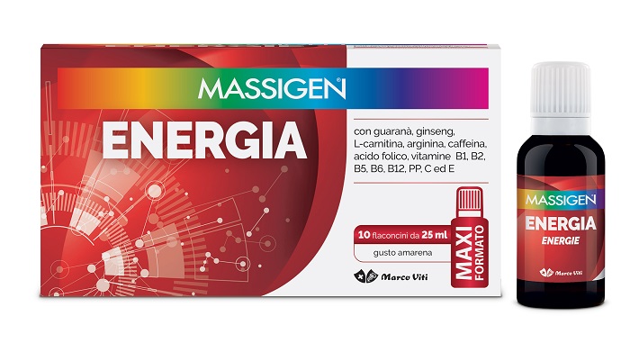 MASSIGEN ENERGIA 10 FLACONI DA 25 ML - Farmacia Del Monaco