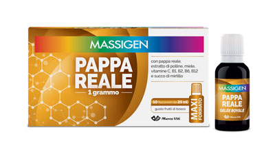 MASSIGEN PAPPA REALE 10 FLACONI DA 25 ML - Farmacia Del Monaco