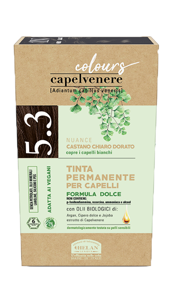 CAPELVENERE COLOURS TINTA CAPELLI 5,3N CASTANO CHIARO DORATO - Farmacia Del Monaco