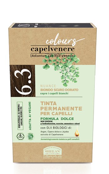 CAPELVENERE COLOURS TINTA CAPELLI 6,3N BIONDO SCURO DORATO - Farmacia Del Monaco