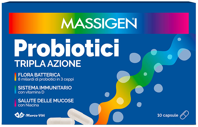 MASSIGEN PROBIOTICI 10 CAPSULE PREZZO PIENO - Farmacia Del Monaco
