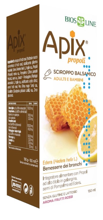 APIX PROPOLI SCIROPPO BALSAMICO SENZA CONSERVANTI 150 ML BIOSLINE - Farmacia Del Monaco