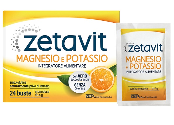 ZETAVIT MAGNESIO POTASSIO SENZA ZUCCHERO 24 BUSTINE DA 6 G - Farmacia Del Monaco