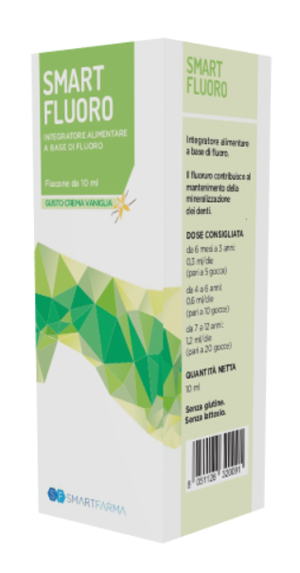 SMART FLUORO GOCCE 10 ML GUSTO CREMA VANIGLIA - Farmacia Del Monaco