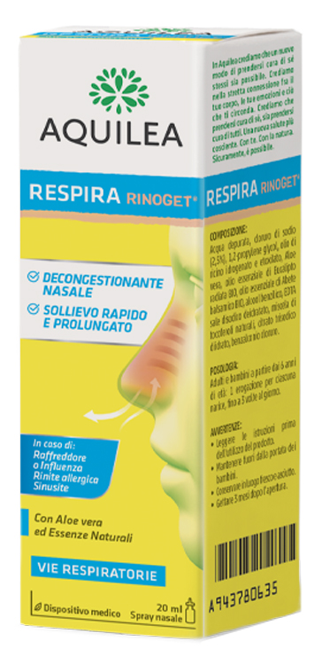 AQUILEA RESPIRA RINOGET 20 ML - Farmacia Del Monaco