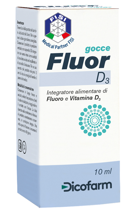 FLUOR D3 GOCCE 10 ML - Farmacia Del Monaco