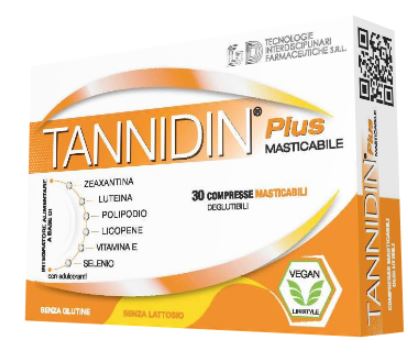 TANNIDIN PLUS 30 COMPRESSE MASTICABILI - Farmacia Del Monaco