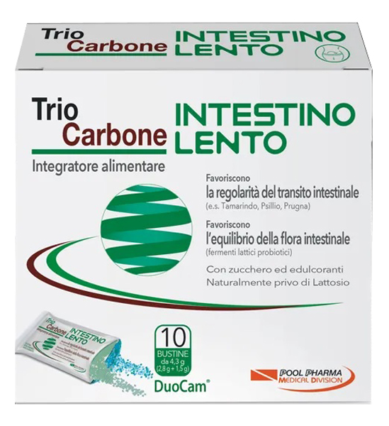 TRIOCARBONE INTESTINO LENTO 10 BUSTINE - Farmacia Del Monaco