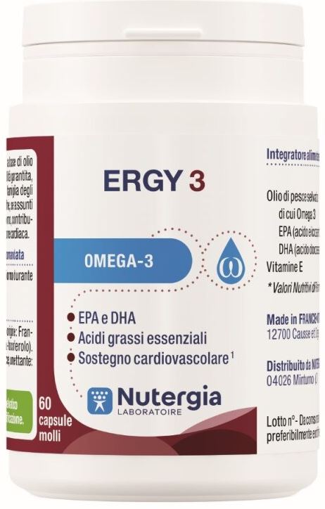 ERGY 3 60 CAPSULE - Farmacia Del Monaco